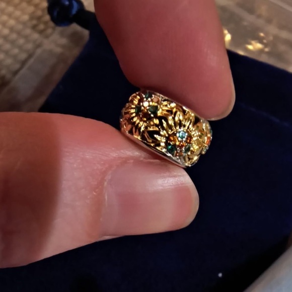 Sunflowers charm for Pandora bracelet sterling silver 925 - Picture 5 of 5